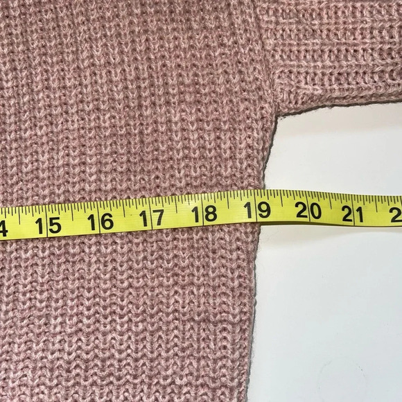 Maurices Light Pink Blouson Sleeve Open Front Knit Cardigan Small Women’s - Picture 7 of 11